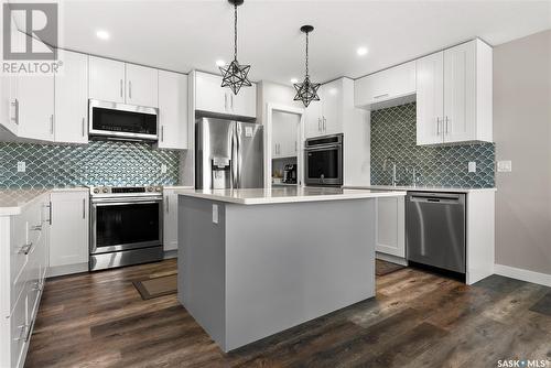 The Monk Acreage, Edenwold Rm No. 158, SK - Indoor Photo Showing Kitchen With Stainless Steel Kitchen With Upgraded Kitchen