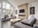 Salon - 45 Rue Mayfair, Hudson, QC  - Indoor Photo Showing Living Room With Fireplace 