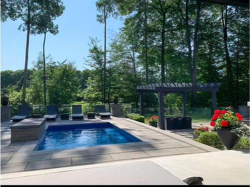 Backyard - 45 Rue Mayfair, Hudson, QC - Outdoor With In Ground Pool