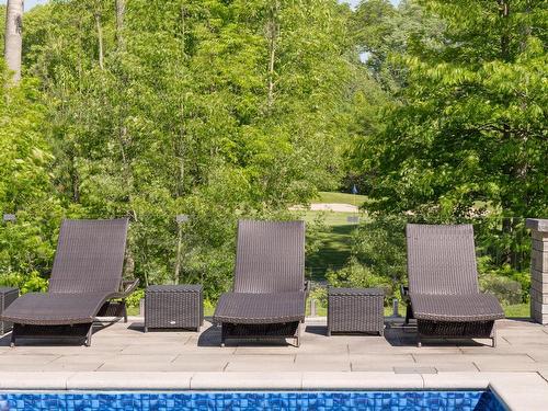 Backyard - 45 Rue Mayfair, Hudson, QC - Outdoor With In Ground Pool