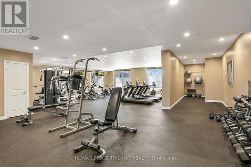 2406 - 330 Ridout Street North Street N, London, ON - Indoor Photo Showing Gym Room