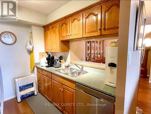 #705 -344 Front St, Belleville, ON - Indoor Photo Showing Kitchen With Double Sink