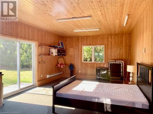 Oversized 24ft x 14 fully finished & insulated Bunkie / Guest area could be a 4th bedroom, office or entertainment space. Complete with walk-out patio doors and Lake Huron views. - 34 Hatt Street, Northern Bruce Peninsula, ON - Indoor