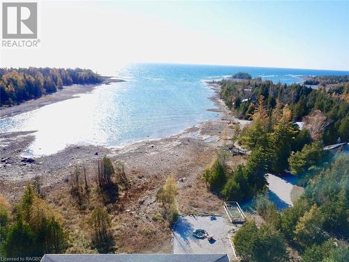 Incredible deep water inlet for protection from open water waves and safe swimming. - 34 Hatt Street, Northern Bruce Peninsula, ON - Outdoor With Body Of Water With View