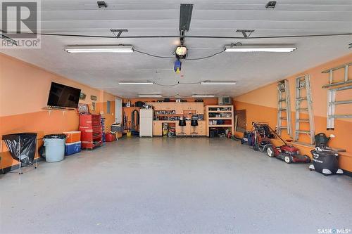 85 Jackson Street, Katepwa Beach, SK - Indoor Photo Showing Garage