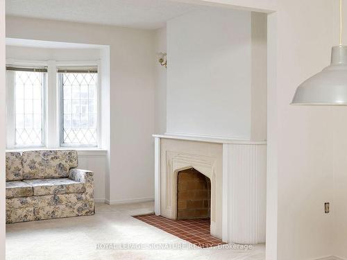 130 Parkhurst Blvd, Toronto, ON - Indoor Photo Showing Other Room With Fireplace