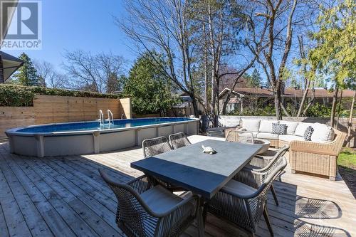 20 Varley Drive, Ottawa, ON - Outdoor With Above Ground Pool With Backyard