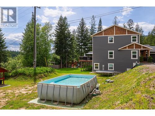 4817 Goat River North Road, Creston, BC - Outdoor With Above Ground Pool With Backyard