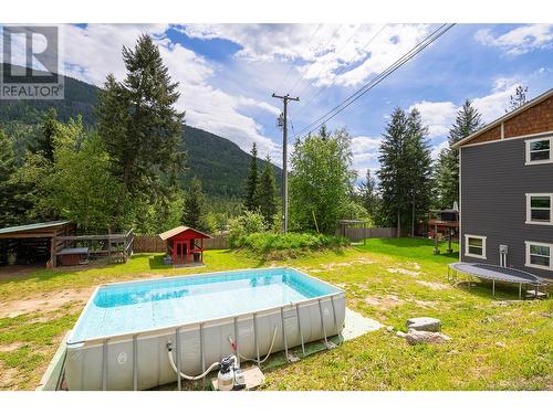 4817 Goat River North Road, Creston, BC - Outdoor With Above Ground Pool With Backyard