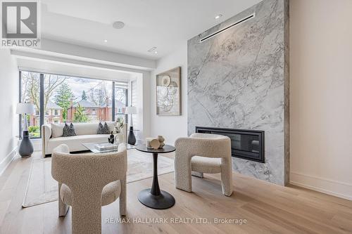 118 Airdrie Rd, Toronto, ON - Indoor With Fireplace
