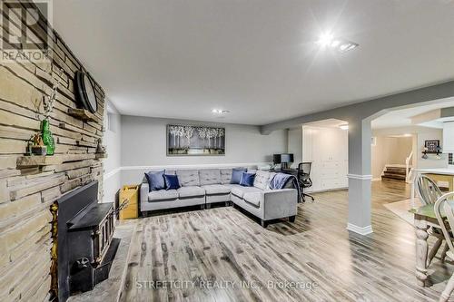 9 Watson Crescent, Brampton, ON - Indoor Photo Showing Living Room With Fireplace