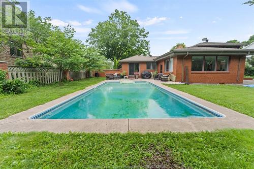 13961 Riverside Drive, Tecumseh, ON - Outdoor With In Ground Pool With Backyard