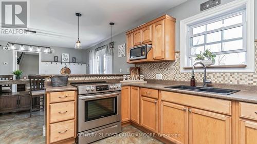 108 Main St, Southwest Middlesex, ON - Indoor Photo Showing Kitchen With Double Sink