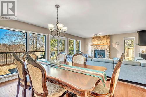 108 Old Highway 26, Meaford, ON - Indoor Photo Showing Dining Room With Fireplace
