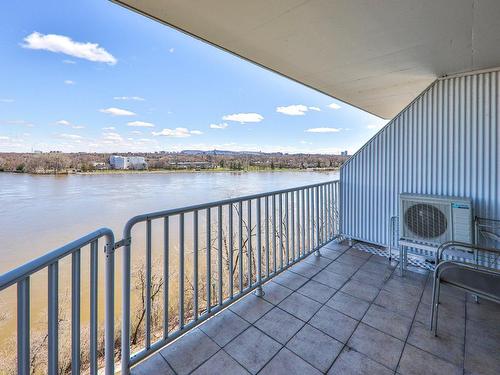 Balcony - 904-500 Place Juge-Desnoyers, Laval (Pont-Viau), QC - Outdoor With Body Of Water With View With Exterior