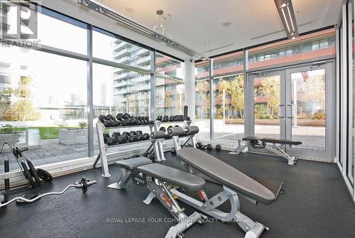 #3805 -25 Telegram Mews, Toronto, ON - Indoor Photo Showing Gym Room