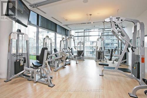 #3805 -25 Telegram Mews, Toronto, ON - Indoor Photo Showing Gym Room