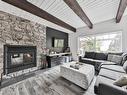 Living room - 22 Ch. Lafleur, Saint-Donat, QC  - Indoor Photo Showing Living Room With Fireplace 