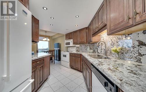 #1101 -360 Watson St W, Whitby, ON - Indoor Photo Showing Kitchen With Double Sink With Upgraded Kitchen