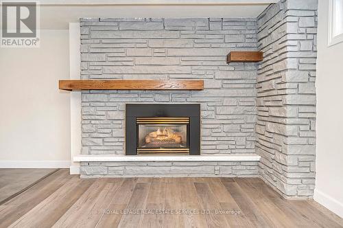 #Lower -4 Sandra Crt, Hamilton, ON - Indoor Photo Showing Living Room With Fireplace