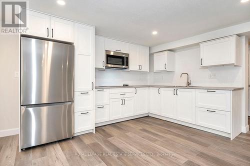 #Lower -4 Sandra Crt, Hamilton, ON - Indoor Photo Showing Kitchen With Stainless Steel Kitchen With Upgraded Kitchen