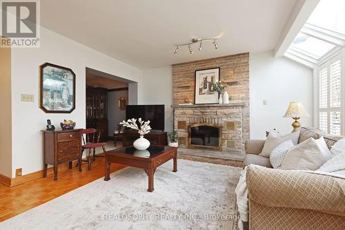 1 Slade Ave, Toronto, ON - Indoor Photo Showing Living Room With Fireplace