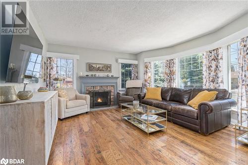 284 Maple Avenue, Georgetown, ON - Indoor Photo Showing Living Room With Fireplace