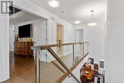 Glass railings to upper floor - 