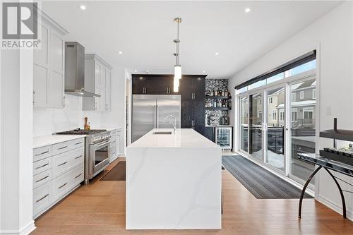 Stylish kitchen with high end appliances - 165 Finsbury Avenue, Stittsville, ON - Indoor Photo Showing Kitchen With Upgraded Kitchen