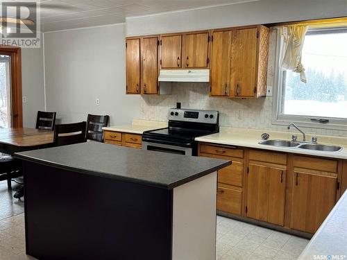 2.52 Acres North, Hudson Bay Rm No. 394, SK - Indoor Photo Showing Kitchen With Double Sink