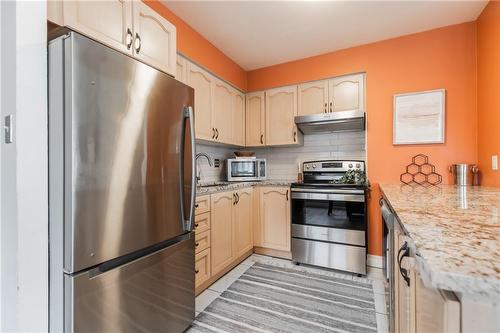 36 James Street S|Unit #502, Hamilton, ON - Indoor Photo Showing Kitchen With Stainless Steel Kitchen