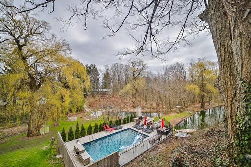 4028 Millar Crescent, Burlington, ON - Outdoor With In Ground Pool