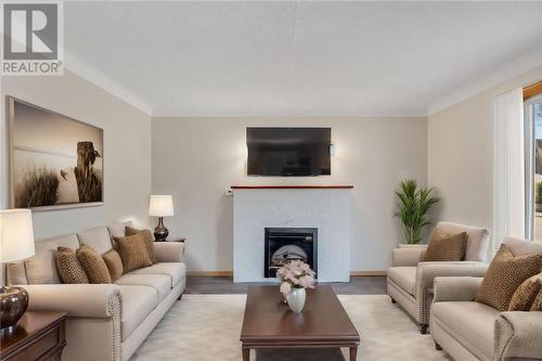77 Patterson Street, Greater Sudbury, ON - Indoor Photo Showing Living Room With Fireplace