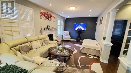 3 Lexington Rd, Brampton, ON - Indoor Photo Showing Living Room With Fireplace