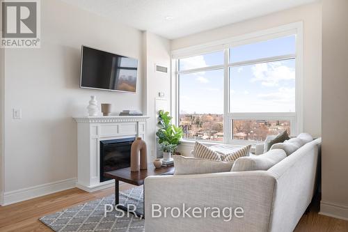 #806 -701 Sheppard Ave W, Toronto, ON - Indoor Photo Showing Living Room With Fireplace