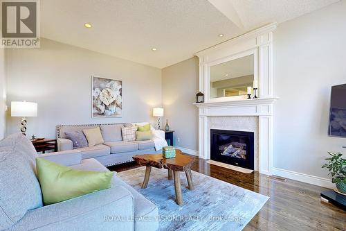 417 Bovin Ave N, Oshawa, ON - Indoor Photo Showing Living Room With Fireplace