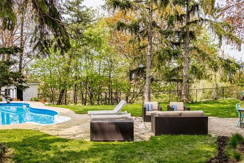 182 Buckingham Drive, Hamilton, ON - Outdoor With In Ground Pool With Backyard
