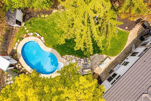 182 Buckingham Drive, Hamilton, ON - Outdoor With In Ground Pool