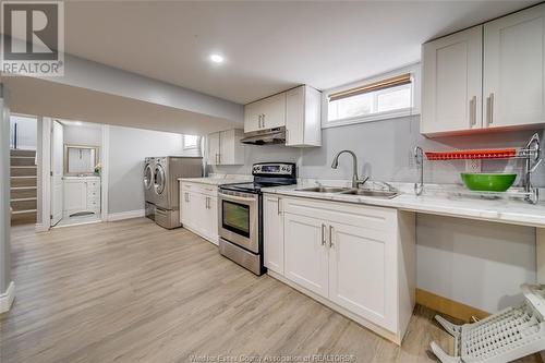 3108 Dominion Boulevard, Windsor, ON - Indoor Photo Showing Kitchen With Double Sink