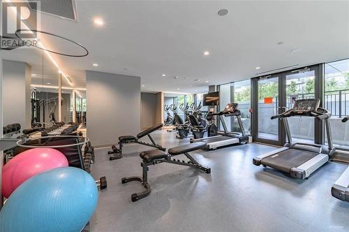 600 3487 Binning Road, Vancouver, BC - Indoor Photo Showing Gym Room