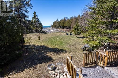 1182 Dorcas Bay Road, Tobermory, ON - Outdoor With Deck Patio Veranda With View