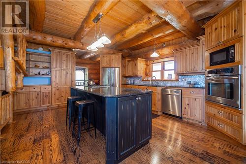 1182 Dorcas Bay Road, Tobermory, ON - Indoor Photo Showing Kitchen With Stainless Steel Kitchen