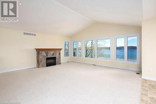 115 South Shores Road, Grey Highlands, ON - Indoor With Fireplace
