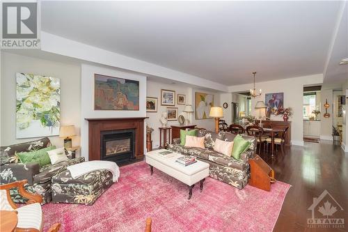 27 First Avenue Unit#302, Ottawa, ON - Indoor Photo Showing Living Room With Fireplace