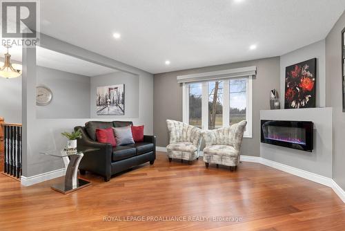 51 Latta Dr, Belleville, ON - Indoor Photo Showing Living Room With Fireplace
