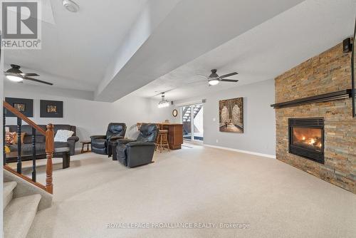 51 Latta Drive, Belleville, ON - Indoor Photo Showing Living Room With Fireplace