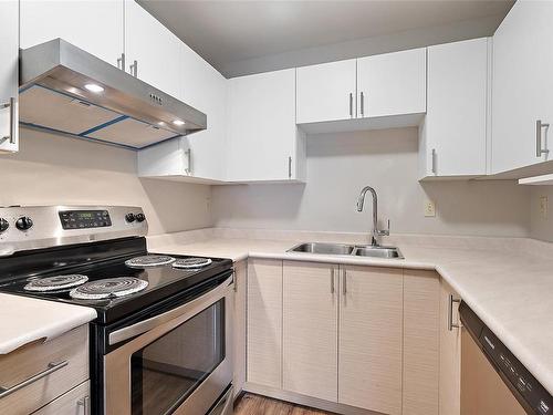 201-832 Fisgard St, Victoria, BC - Indoor Photo Showing Kitchen With Double Sink