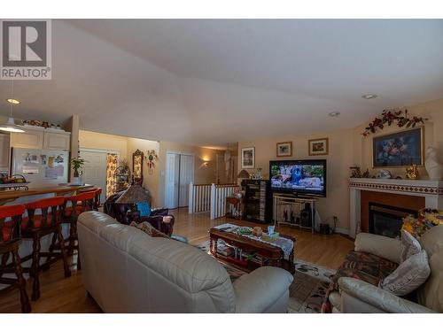 982 Mt Bulman Drive, Vernon, BC - Indoor Photo Showing Living Room With Fireplace