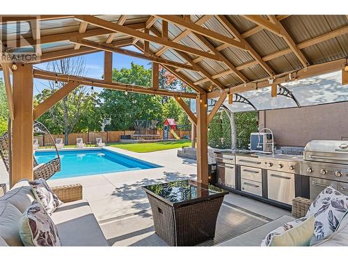 5327 Hedeman Court, Kelowna, BC - Outdoor With In Ground Pool With Deck Patio Veranda