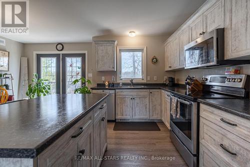 16 Kenver Street, Kawartha Lakes, ON - Indoor Photo Showing Kitchen With Double Sink